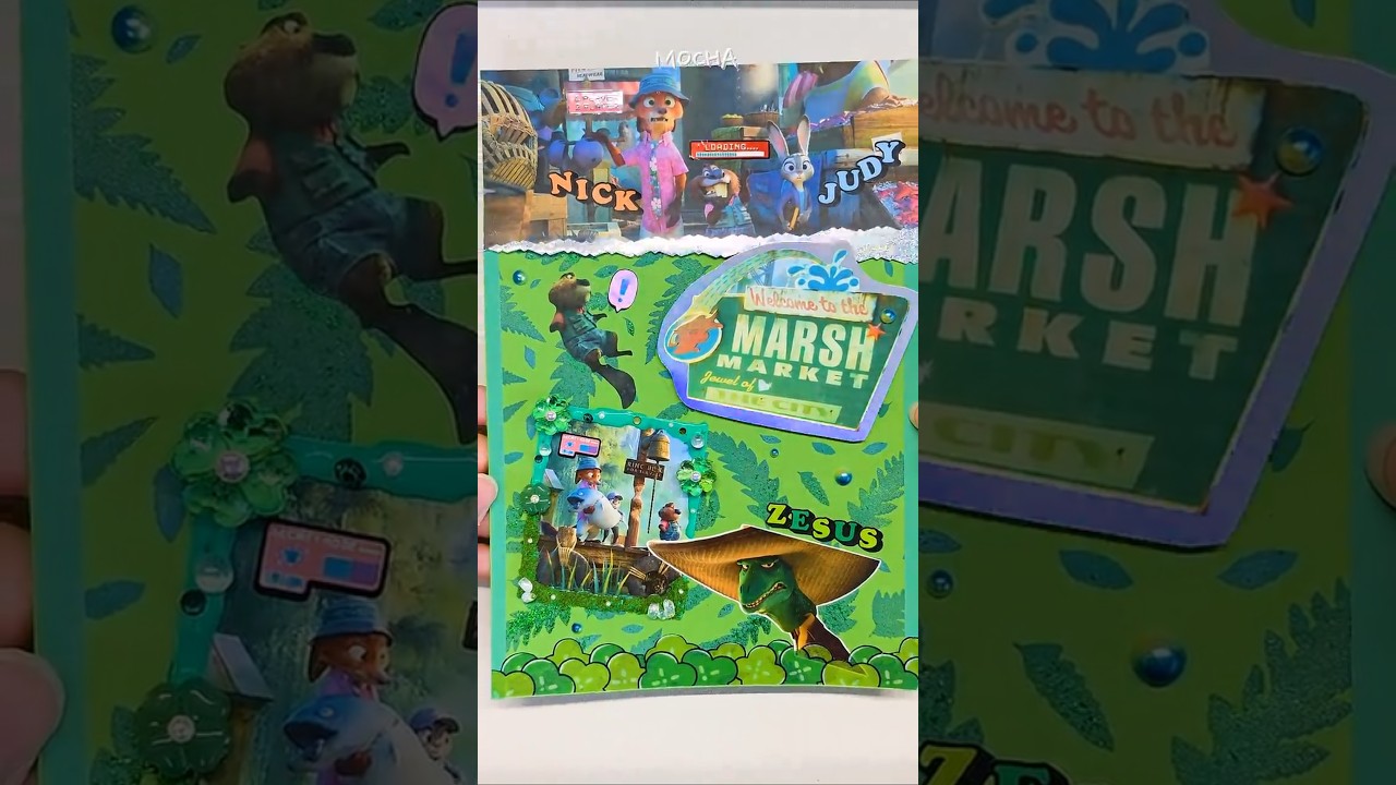 Scrapbooking | Zootopia 2 | 주토피아 Marsh Market 다꾸 Journaling