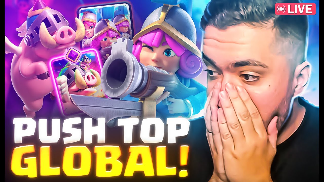 DE VOLTA AO PUSH INSANO nas 2 CONTAS! - clash royale ao vivo