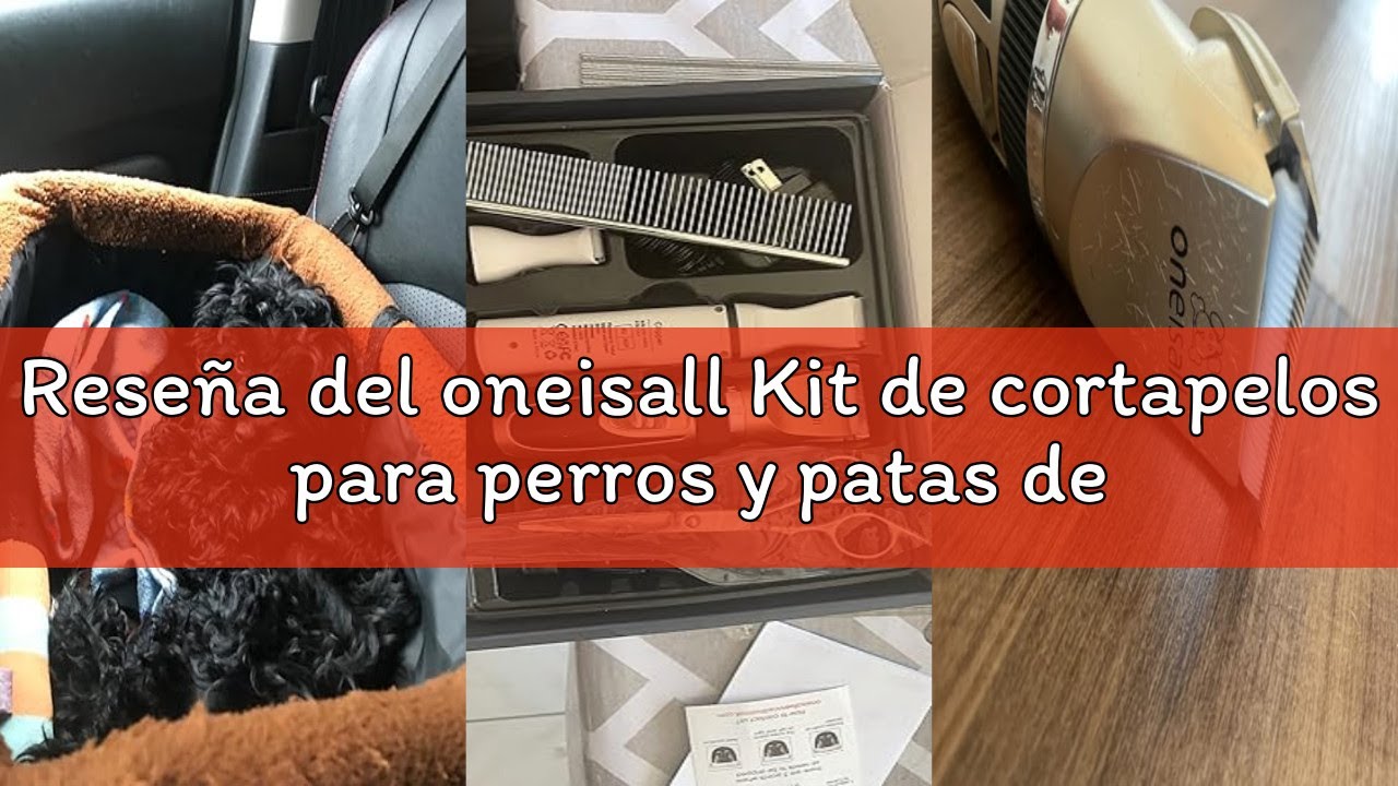 Reseña del oneisall Kit de cortapelos para perros y patas de perro, 2 en 1, kit de aseo para mascota
