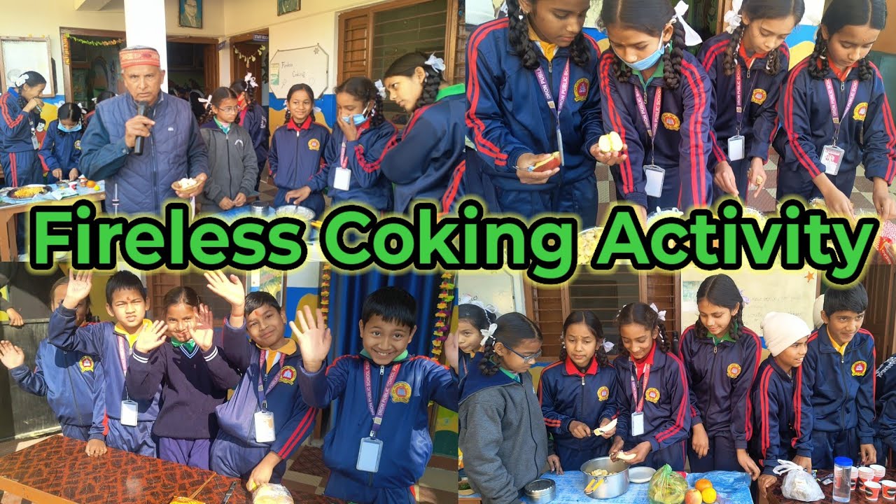 Fireless coking active! cooking activity! children activities!