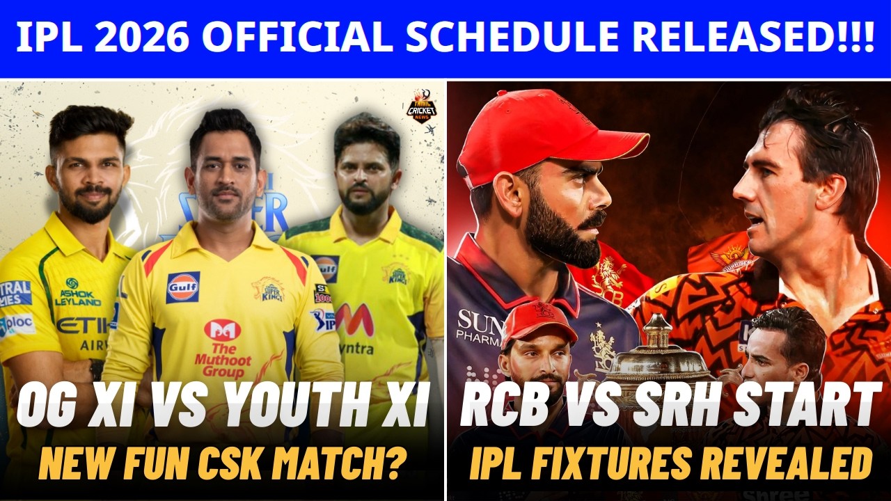 IPL 2026: OFFICIAL SCHEDULE RELEASED | CSK RCB MI MATCH DETAILS Tamil | IPL News Tamil