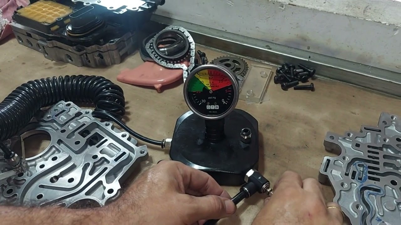 teste de vácuo da bomba de óleo do câmbio 6T31