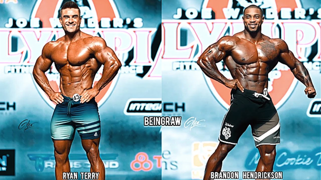Ryan Terry (1st Place) VS Brandon Hendrickson (2nd Place) Physique Comparison at Mr. Olympia 2023