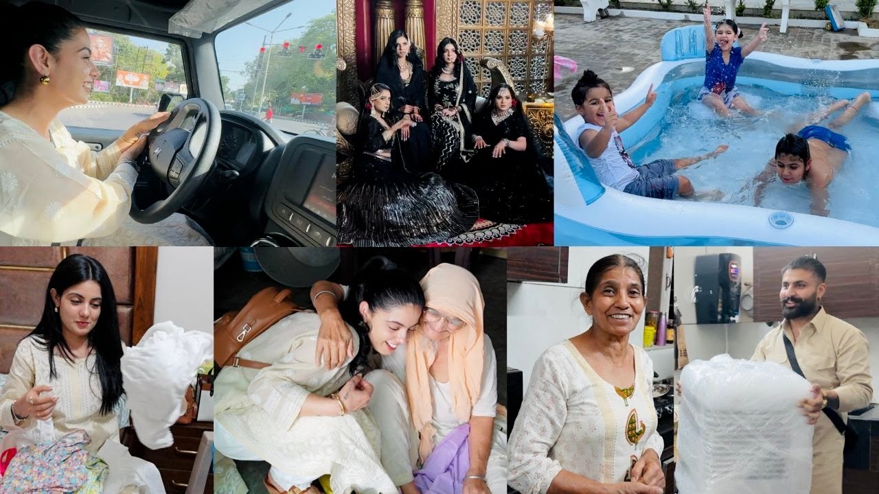 SASU MAA LAYI BIRTHDAY GIFT | WIFE DRIVING THAR FIRST TIME IN PATIALA | MOM REACTION | INDER & KIRAT