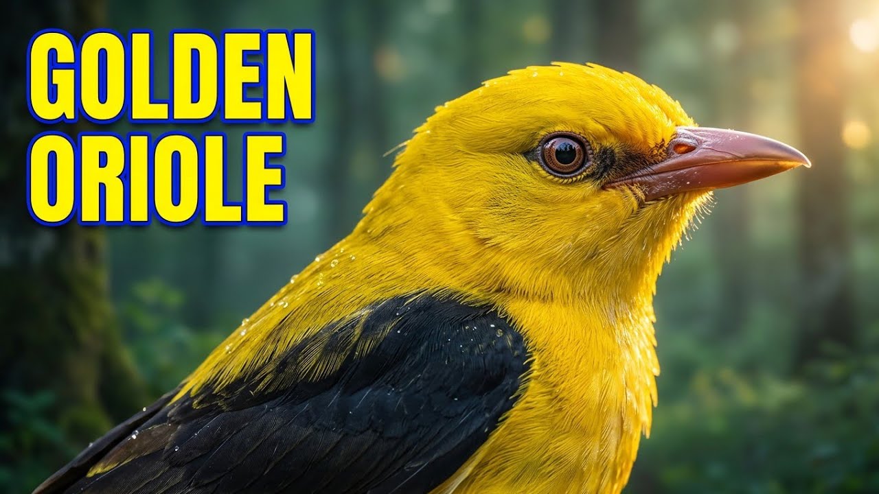 Golden Oriole Song 🍀 Eurasian Golden Oriole (Oriolus oriolus)