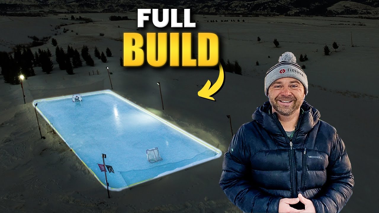 I Built an Entire Hockey Rink In MY Backyard