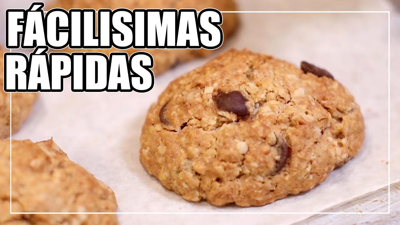 Galletas de AVENA Fáciles Rápidas y DELICIOSAS