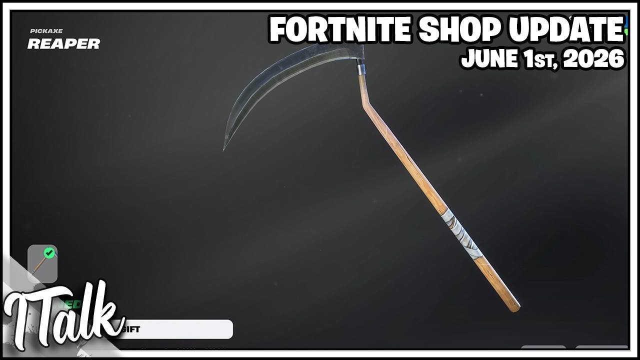 В магазине Fortnite снова появилась кирка Жнеца! [1 июня 2026 г.] (Fortnite, Глава 7)