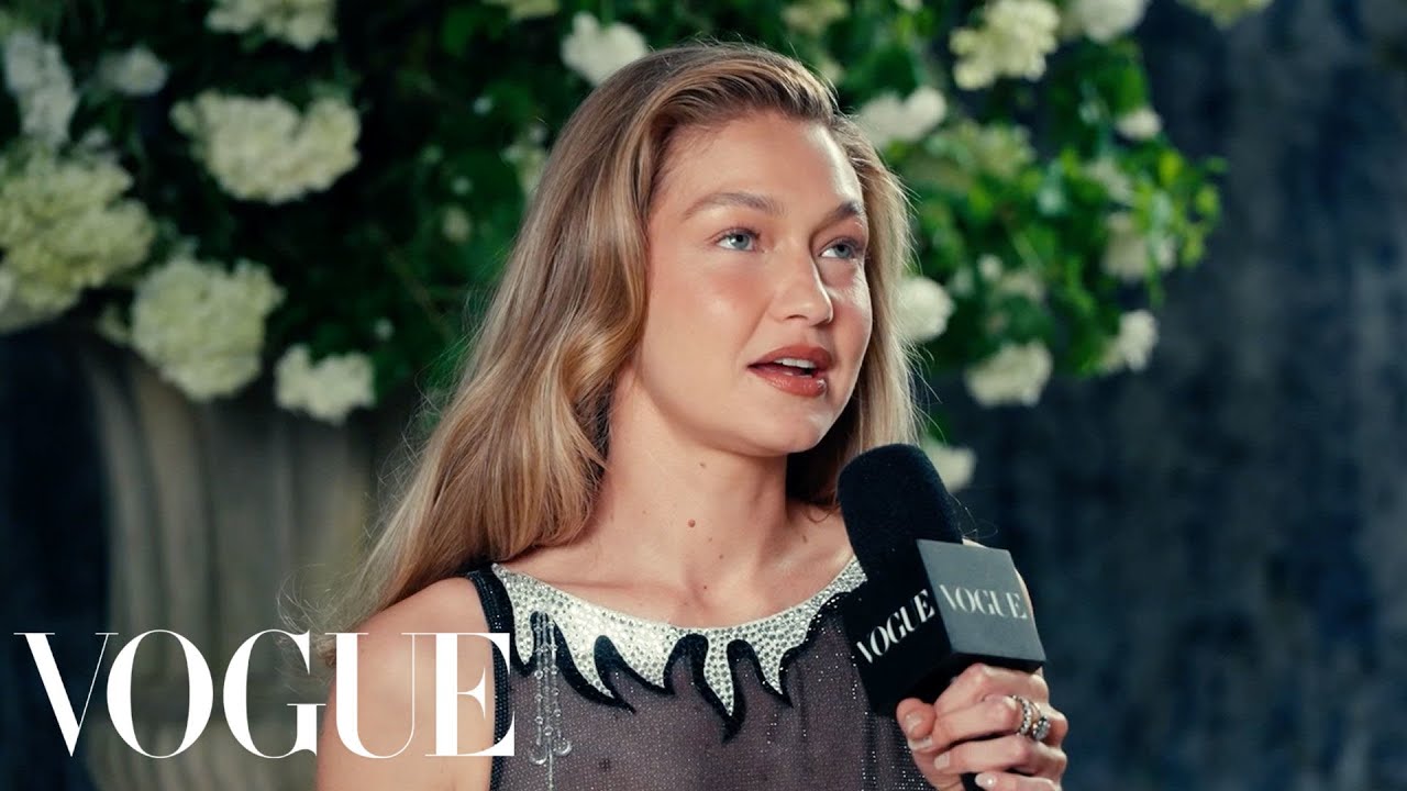 Платье Джиджи Хадид было сшито всего за 2 дня до Met Gala | Vogue