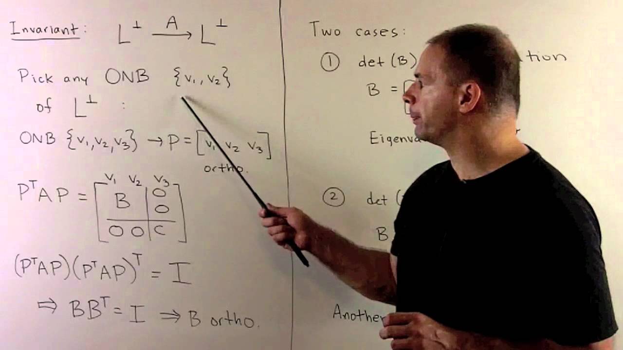Orthogonal Transformations 2:  3x3 Case
