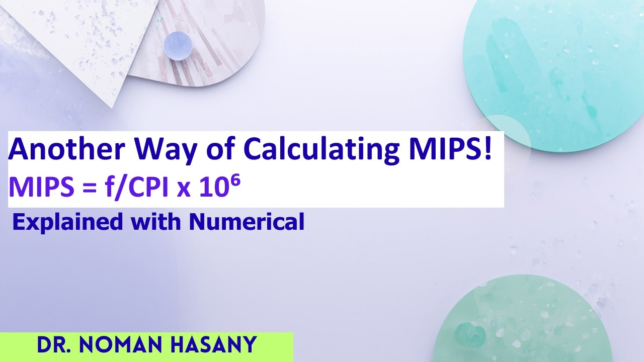 MIPS calculation using CPI and f (Numerical)