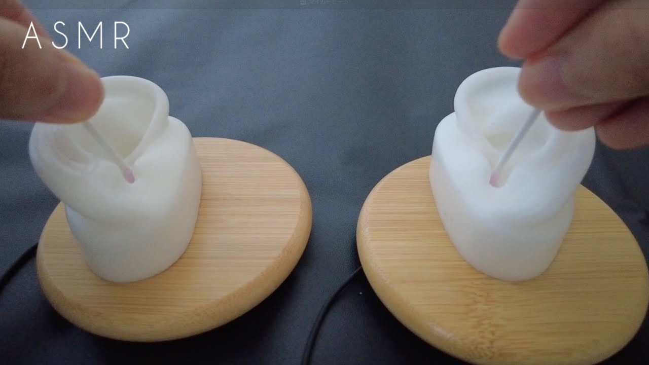 【ASMR】粘着綿棒で耳かき！