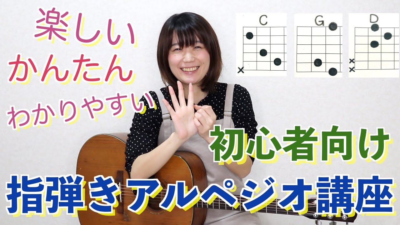 ギターレッスン 初心者向け 指弾きアルペジオ
