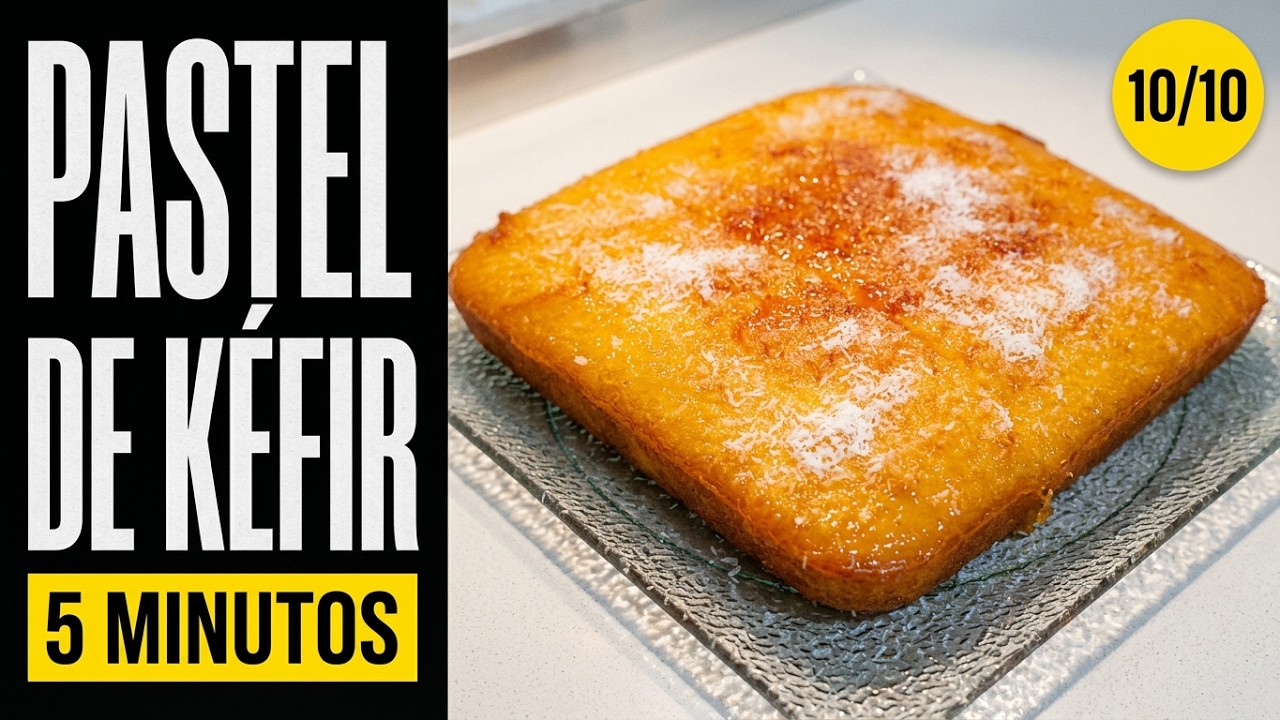 PASTEL DE KÉFIR MARAVILLOSO¡¡¡¡EN 5 MINUTOS¡¡¡¡
