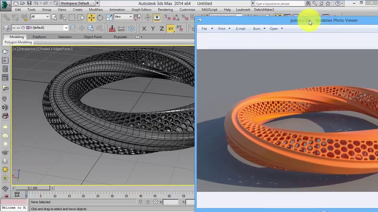 Tutorial 014 -  modelado organico con objetos primitivos en 3dsmax