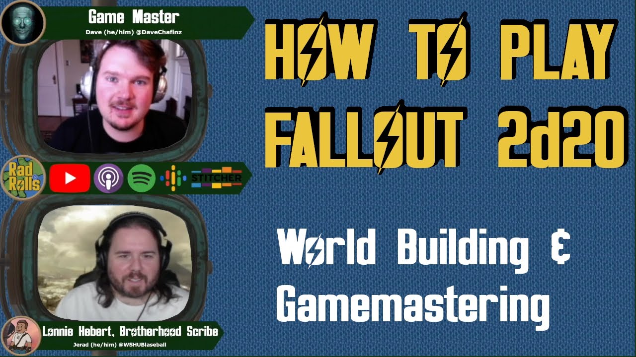 World-building & Gamemastering - How to Play Fallout 2d20 Tabletop Roleplaying Game