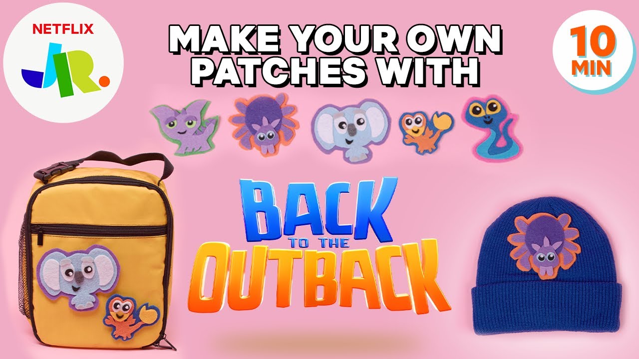 Back to the Outback DIY Felt Patches 🎒 Netflix Jr