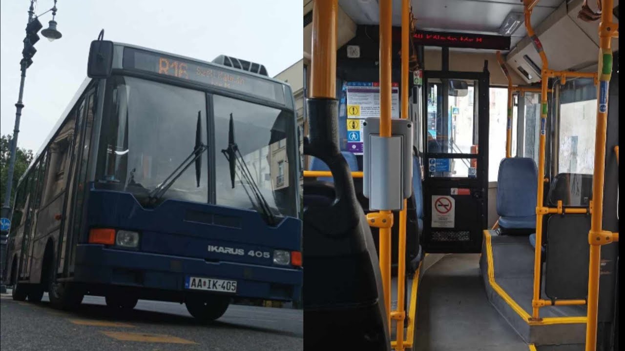 utazás AA⚜️IK-405 rendszámú Ikarus 405 el R16on vasárnap. DeákFerenctérM SzéllKálmántérM 2023.09.03.