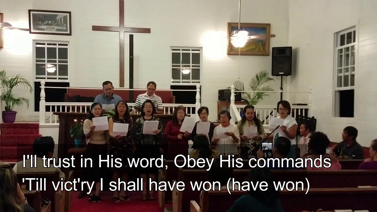 HE WHISPERS SWEET PEACE TO ME (+LYRICS)