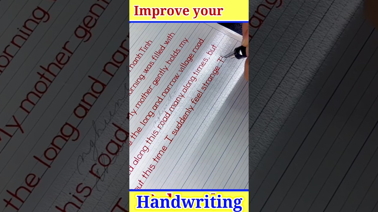Improve your English Writing | English Handwriting practice |How to improve handwriting in english?