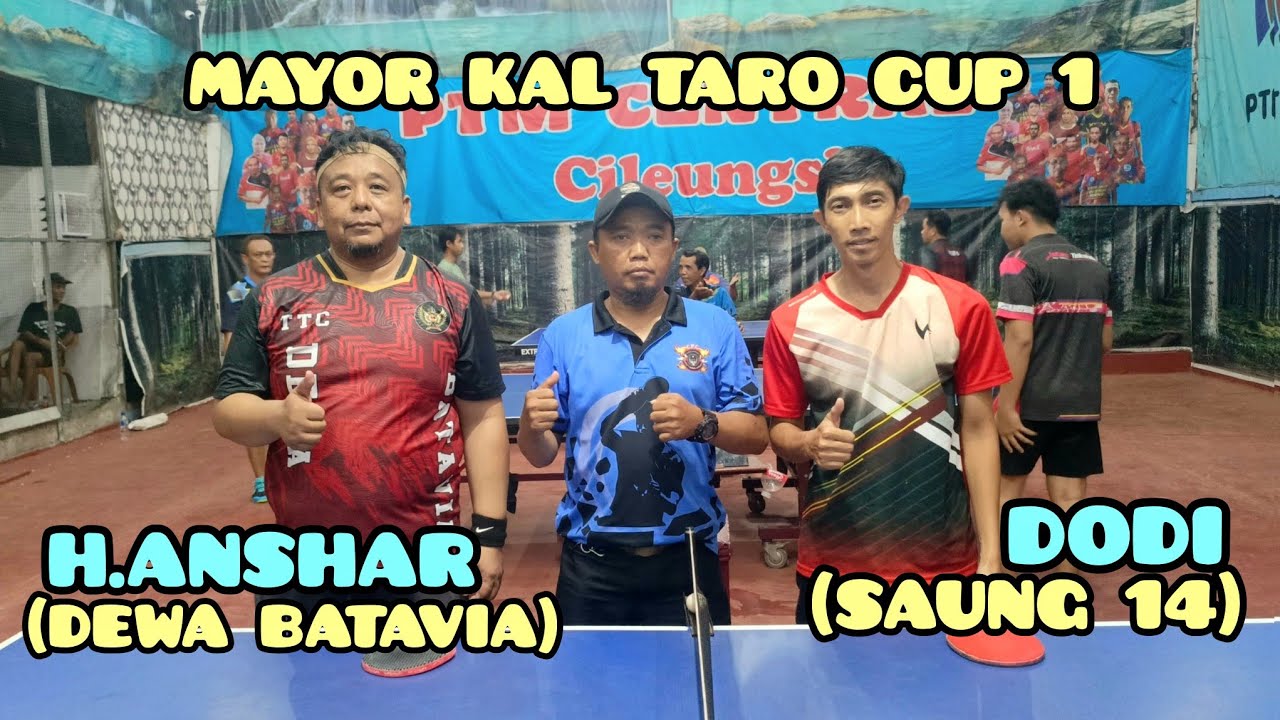 IMBANG LAH‼️H.Anshar (DEWA BATAVIA) 🆚 Dodi (SAUNG 14)||MAYOR KAL TARO CUP 1||GOR CENTRAL CILEUNGSI |