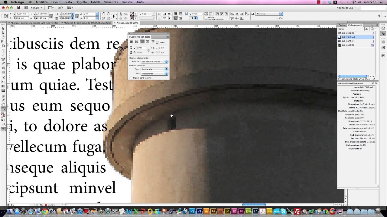 InDesign CS6 - Il Pannello Contorna con Testo