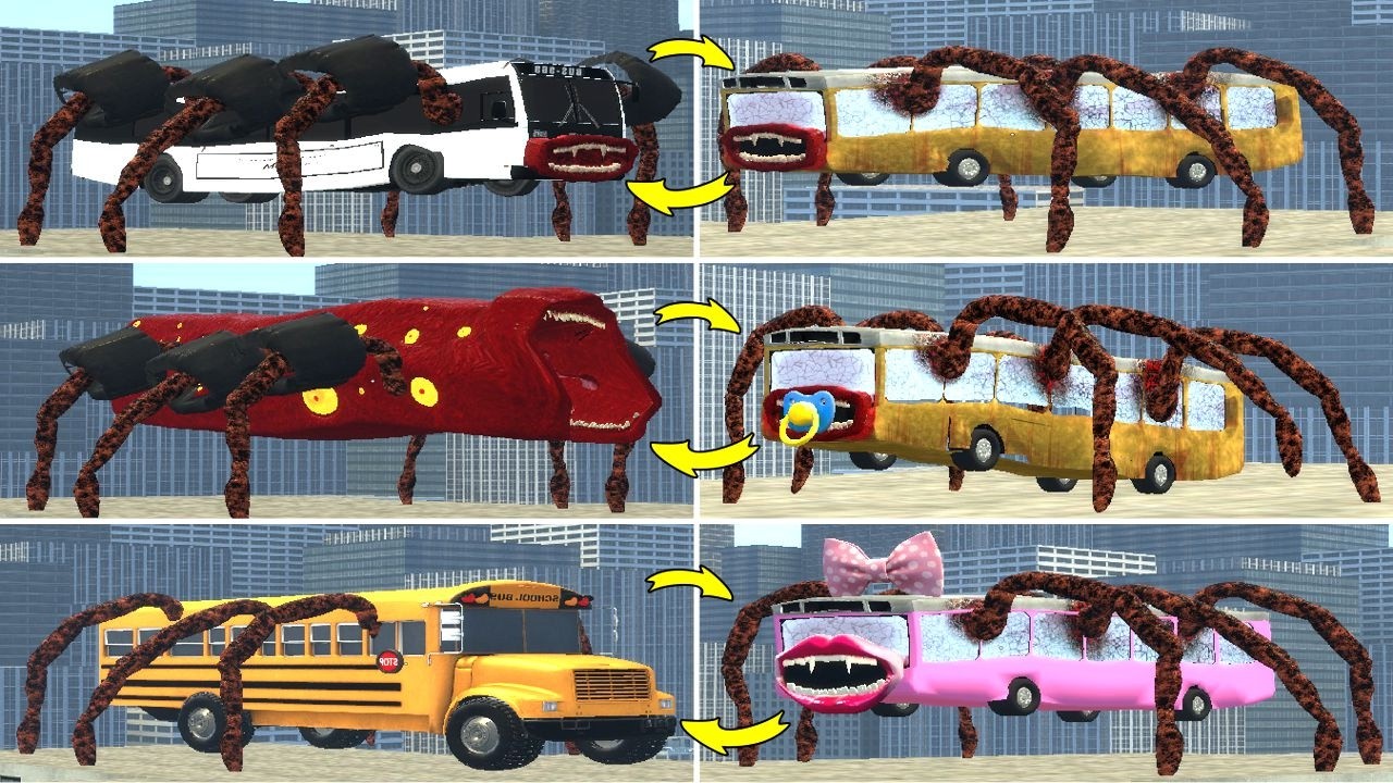 New Forms AND Evolution Of Bus Eater Family The Perfect Transformation into Monsters. in GMod!?