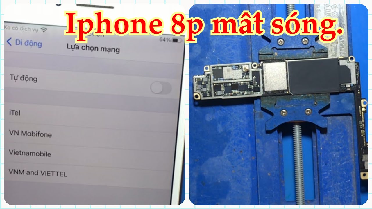 Iphone 8 plus không dịch vụ, cách sửa chữa chi tiếc | How to Fix iPhone 8 plus No Service
