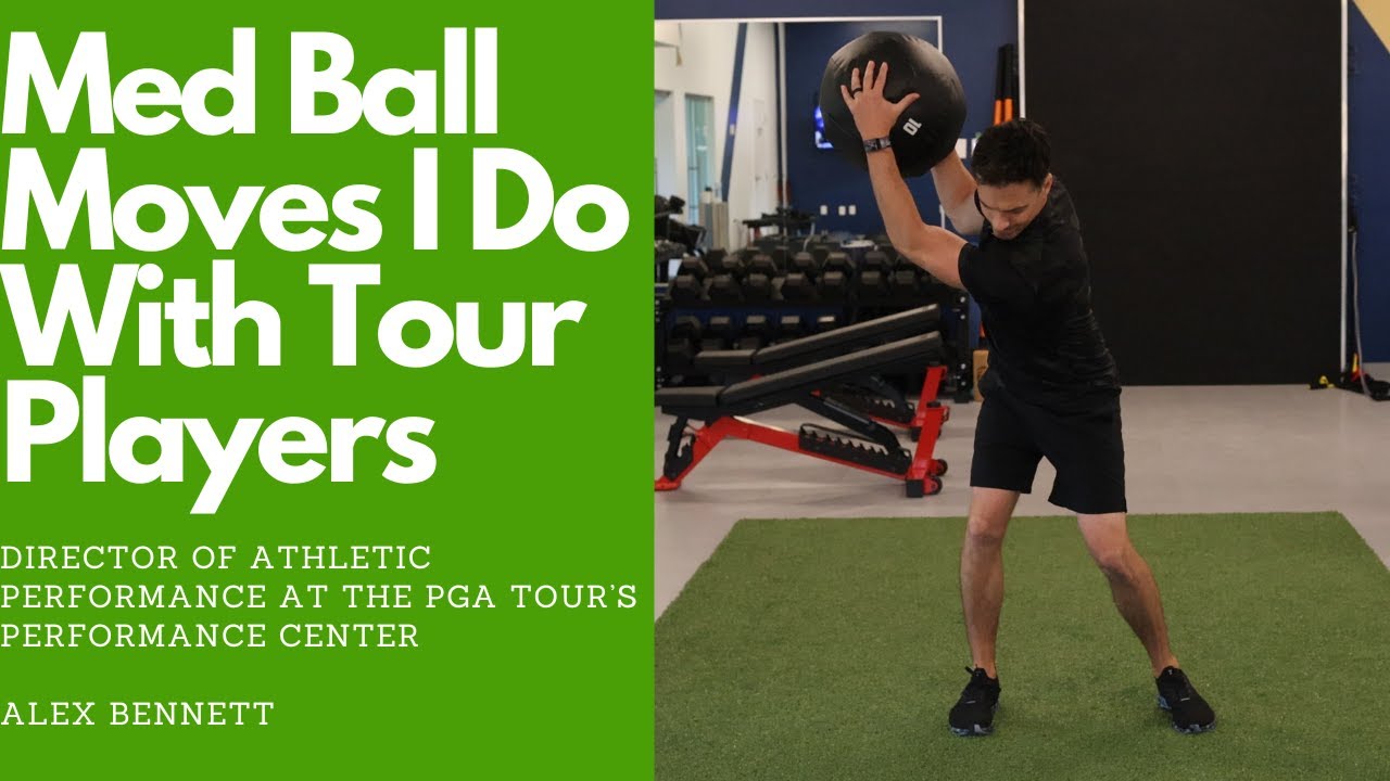 Golf Fitness — движения с медицинским мячом для большей скорости замаха!