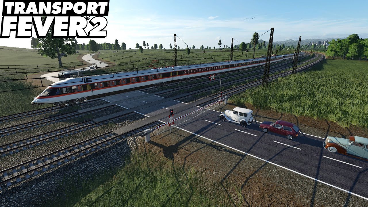 Transport Fever 2 ST3#33 Trainspotting am Bahnübergang