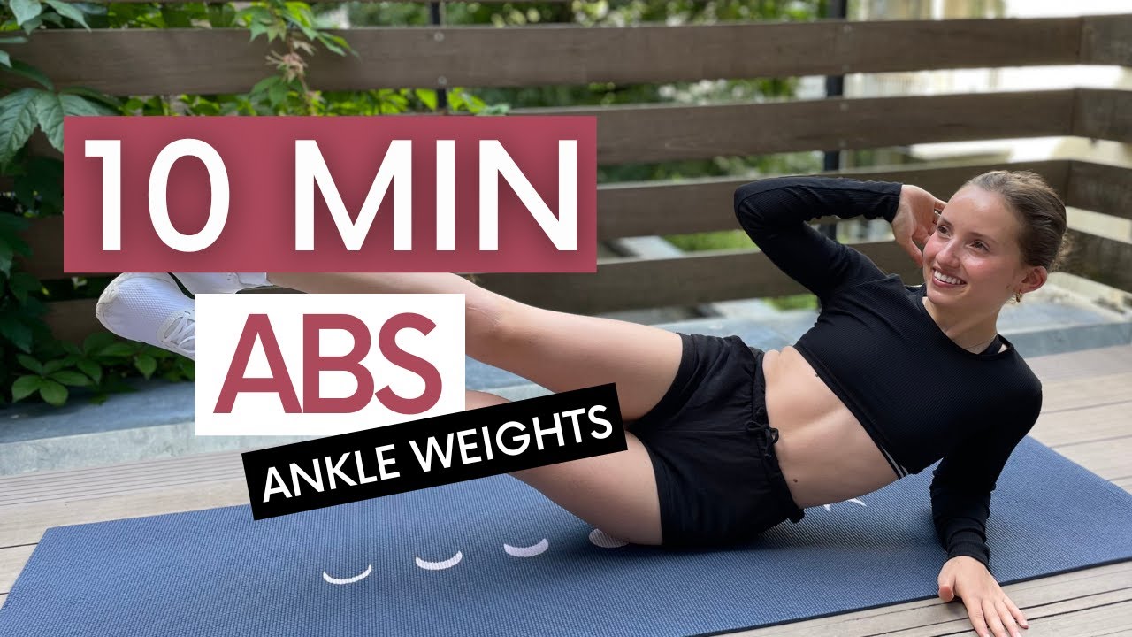 10 minute ABS with ANKLE WEIGHTS // Hardest ab workout (MUST TRY!) | Twice as Fit