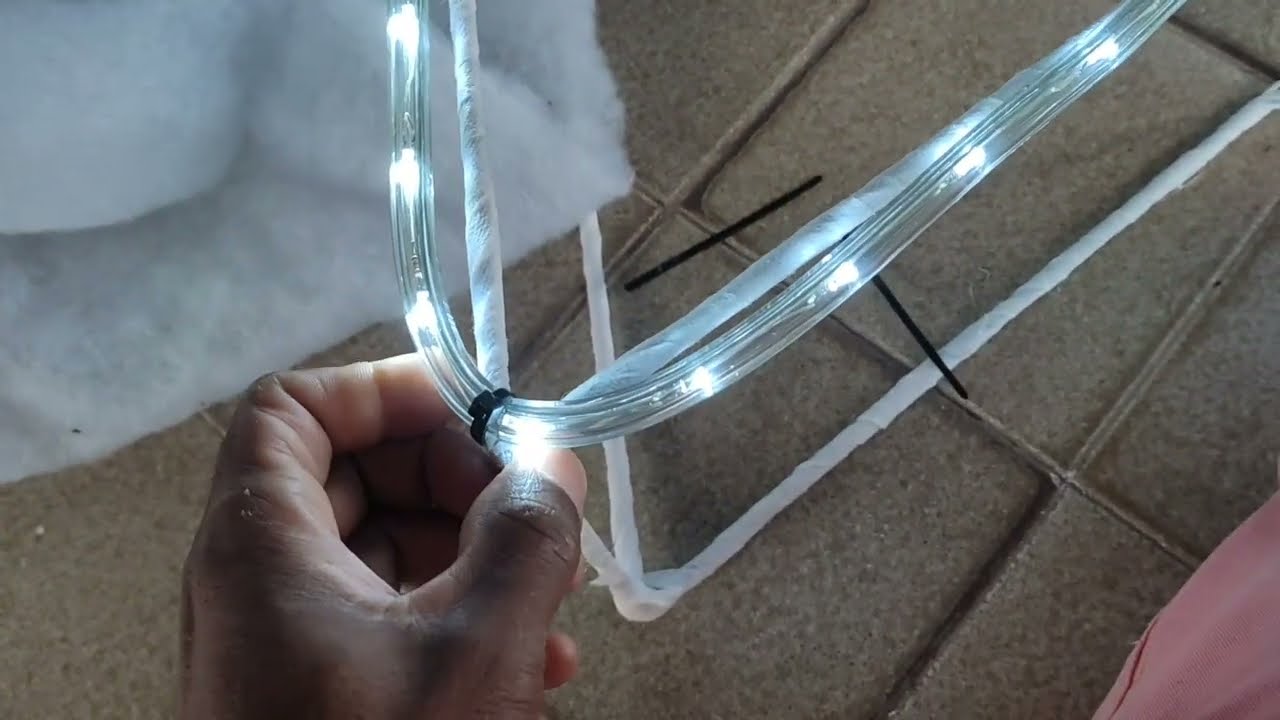 Como cortar uma mangueira de led corretamente- decoração para o natal.
