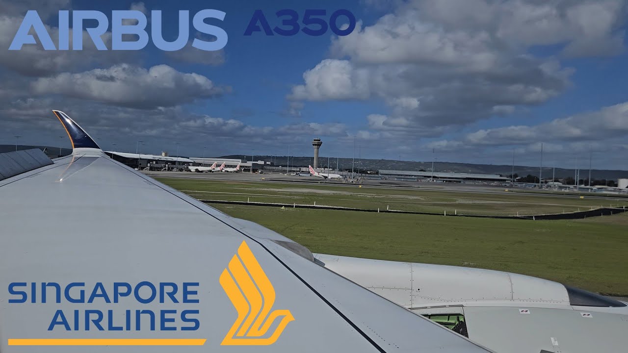 Singapore Airlines A350-900 Approach & Landing at Perth Airport
