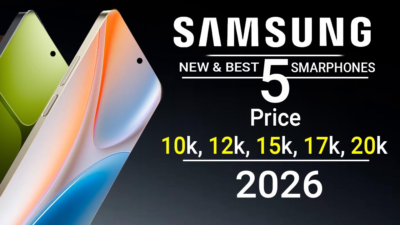 Samsung Top 5 najlepszych telefon&oacute;w 2026! Cena poniżej 20 000
