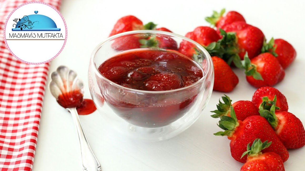 Kıpkırmızı Tam Kıvamında Çilek Reçeli Nasıl Yapılır🍓Katkısız Doğal  #Masmavi3Mutfakta