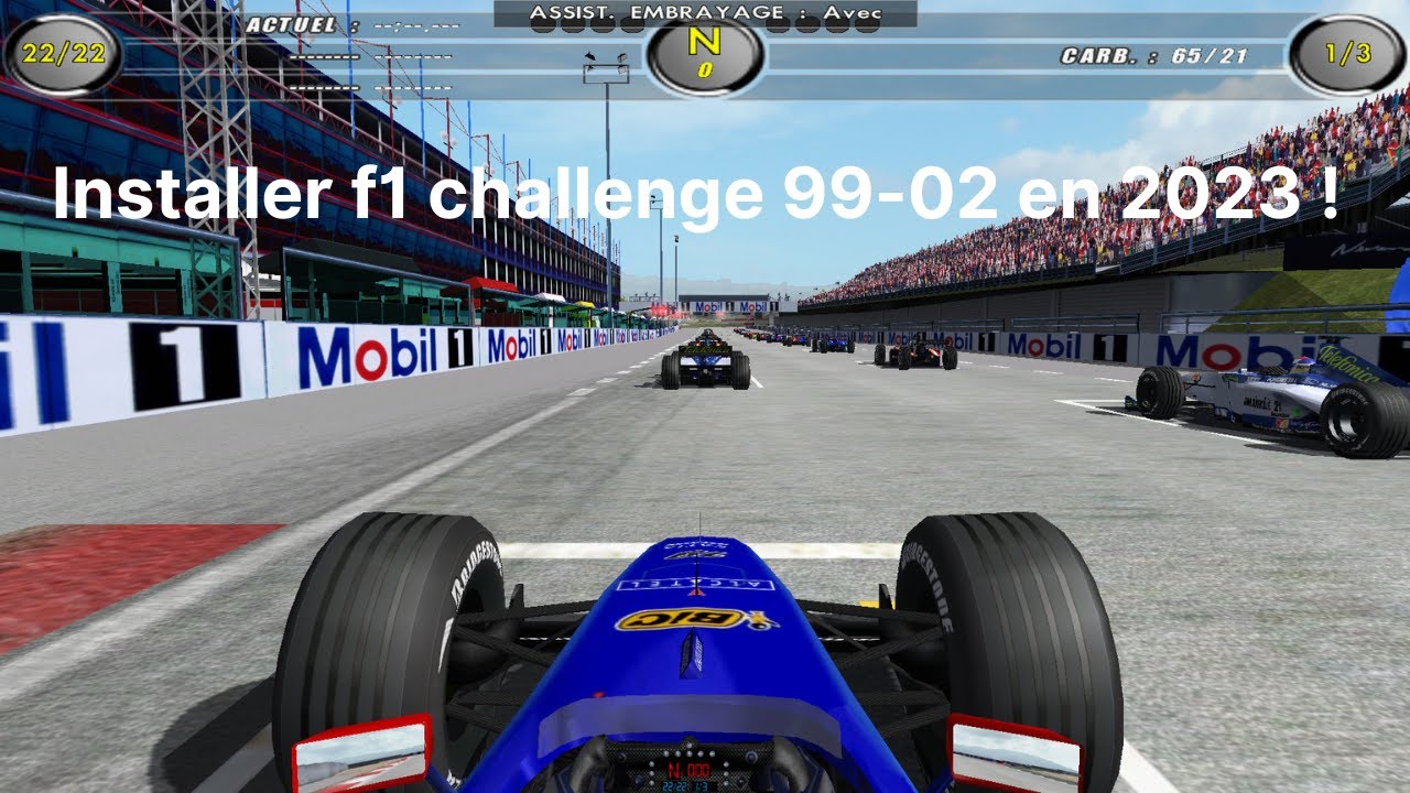 Installer f1 challenge 99-02 en 2023 !