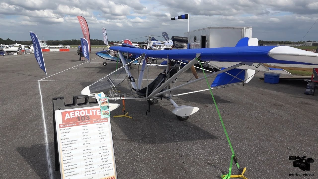 Aerolite 103 Ultralight Aircraft at Deland Sport Aviation Showcase 2018