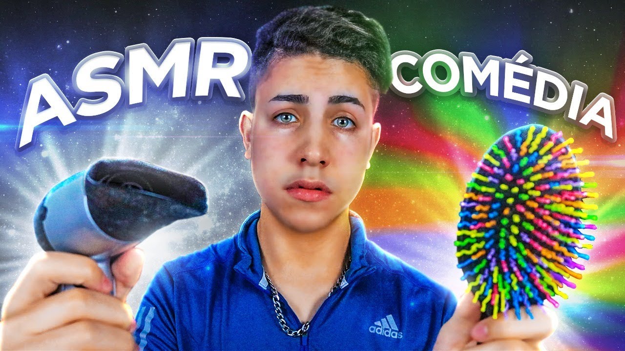 ASMR COMÉDIA – CABELEIREIRO MALUCO CORTANDO SEU CABELO (PORTUGUÊS)