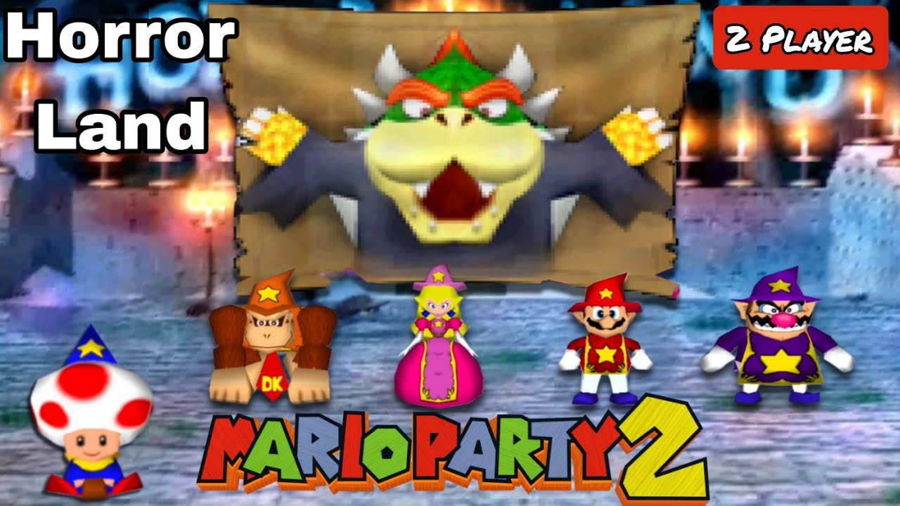 2 Player in SPOOKY PLACES!? - Horror Land - Mario Party 2 - Multiplayer Gameplay