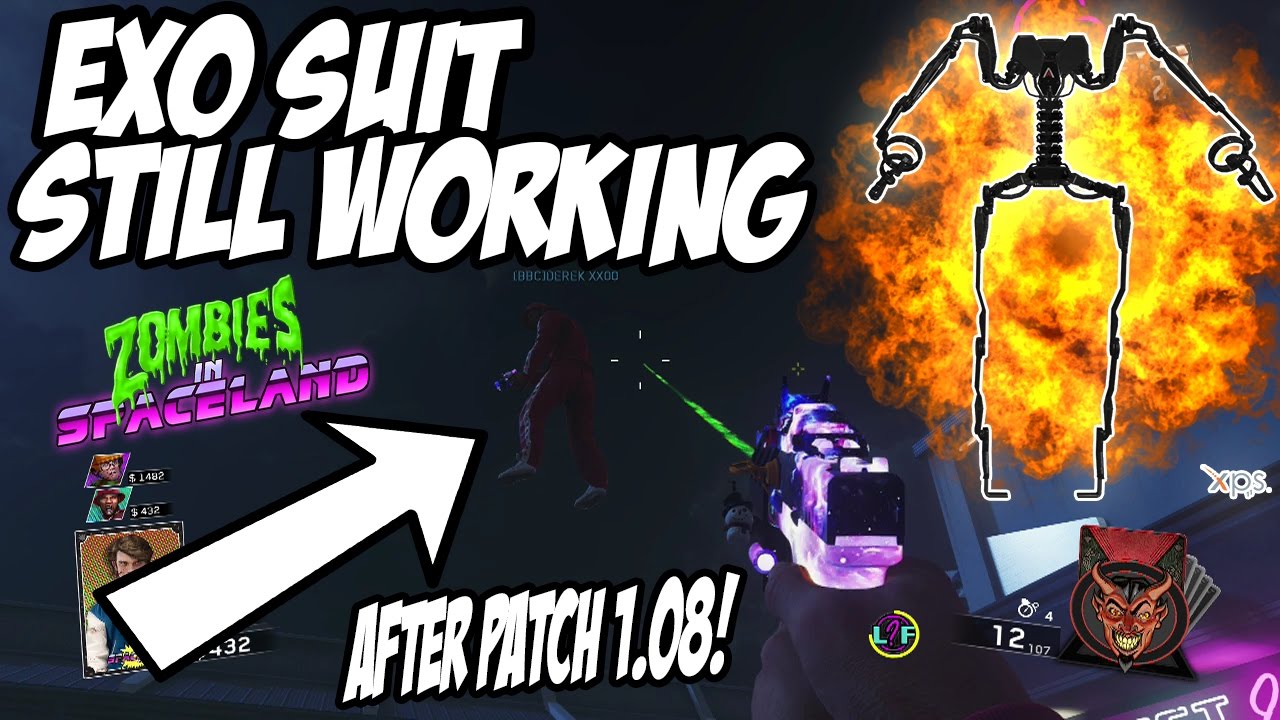 Zombies In Spaceland EXO SUIT IN ZOMBIES GLITCH WORKING AFTER PATCH 1 08!!! ONE OF THE BEST GLITCHES