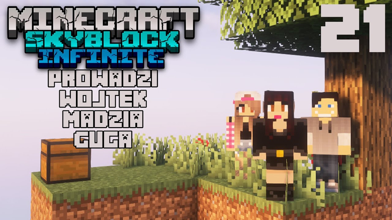 Minecraft Skyblock Infinity #21 - Robimy farmę żelaza /w Guga Wojtusialke