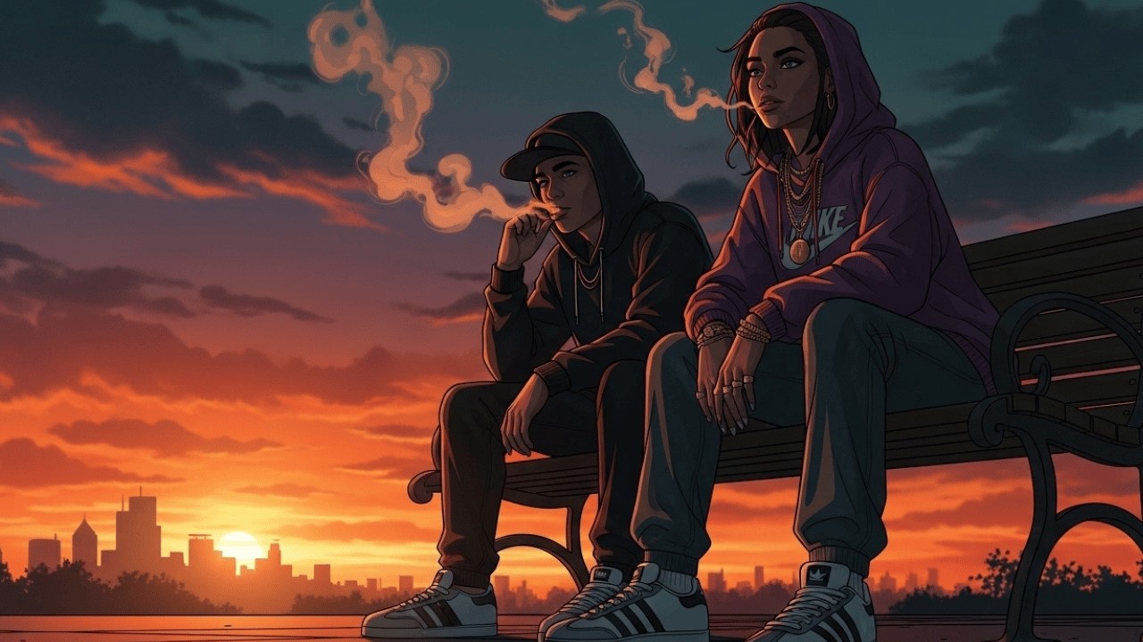 Neon Smoke Chill Rap - Mix - 420 Vibe Music • Bluesy Hip Hop • 90s Old School Beat • Stoner Mood