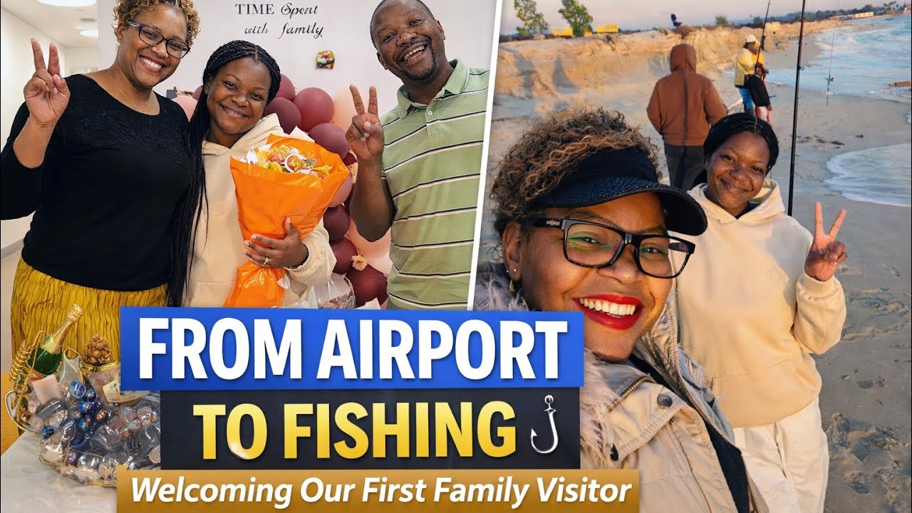 From Airport to Fishing 🎣 | Welcoming Our First Family Visitor