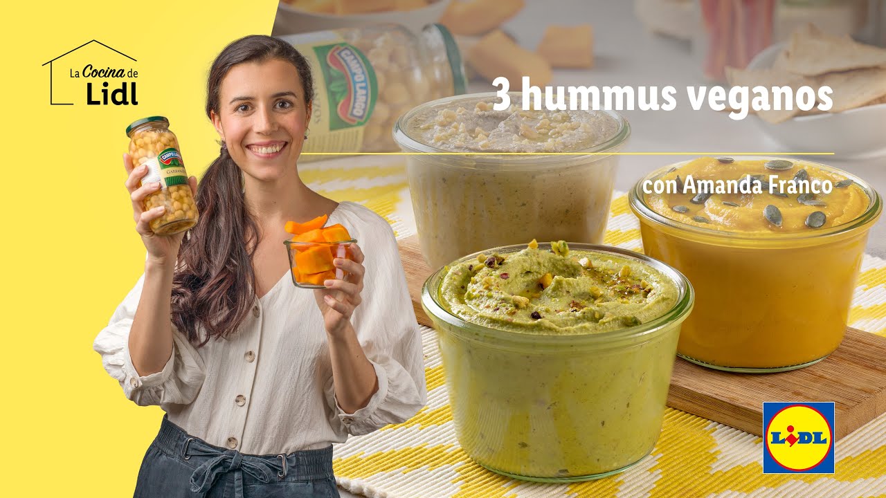 3 Hummus veganos 🥭 🥑  | Recetas veganas | La Cocina de Lidl