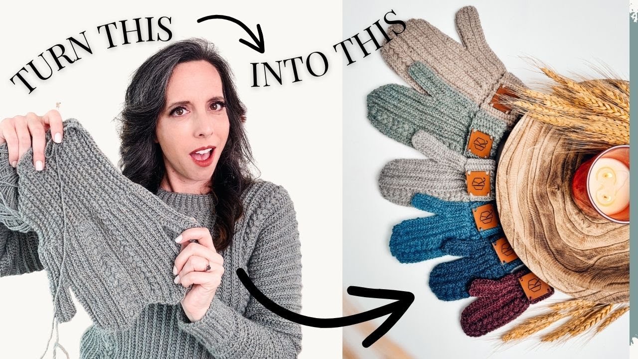 Autumn Wheat Crochet Mittens Video Tutorial