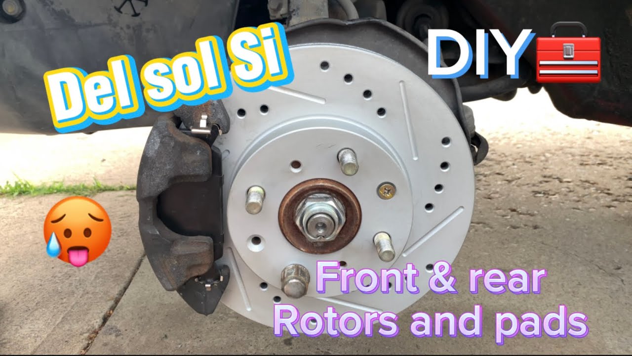 🪛Del Sol Si brake pads and rotors replacement DIY 🔧