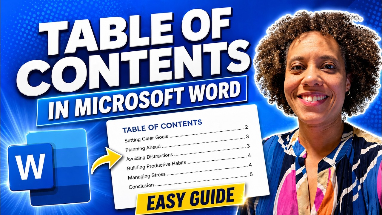 How to Create Table of Contents Microsoft Word 2026
