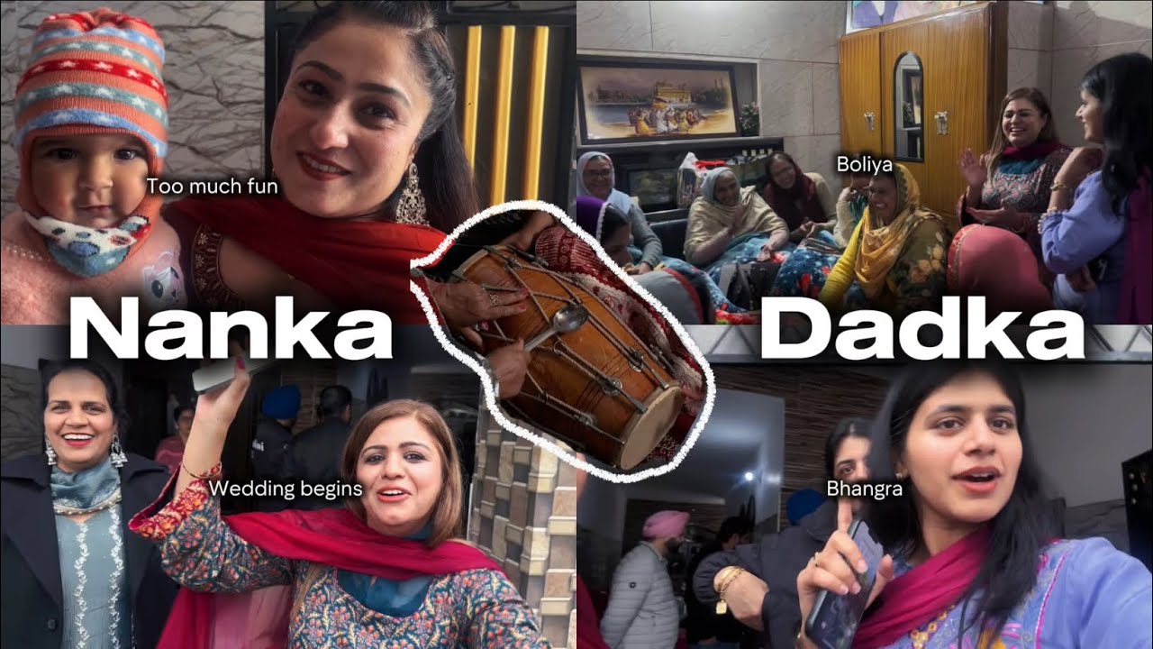 Sade ghar da viah 😍। dadke vs nanke । boliya । bhangra । too much fun #punjabiwedding