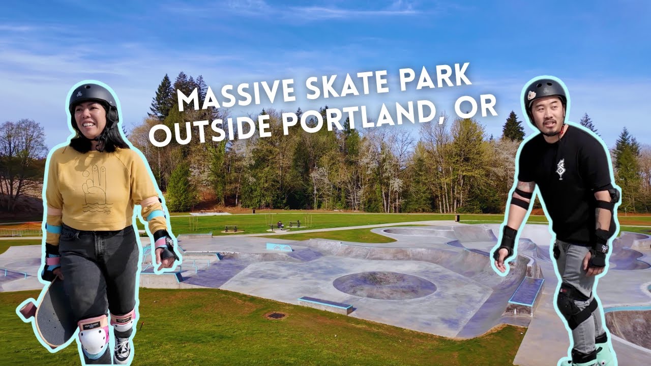 Skating a Massive Skate Park & Pump Track | Sandy, Oregon | Surfskate | Aggressive Inline