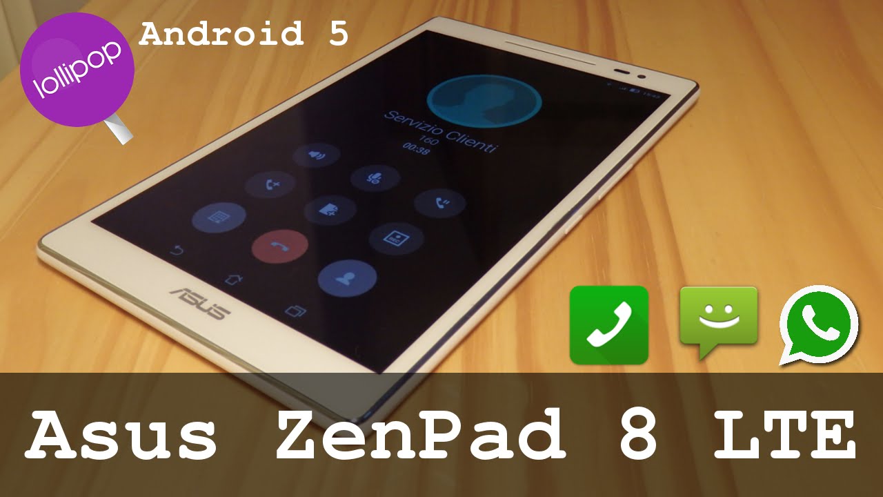 ASUS ZenPad 8 Z380KL | Tablet with phone functions | LTE 4G 16Gb Quad Core